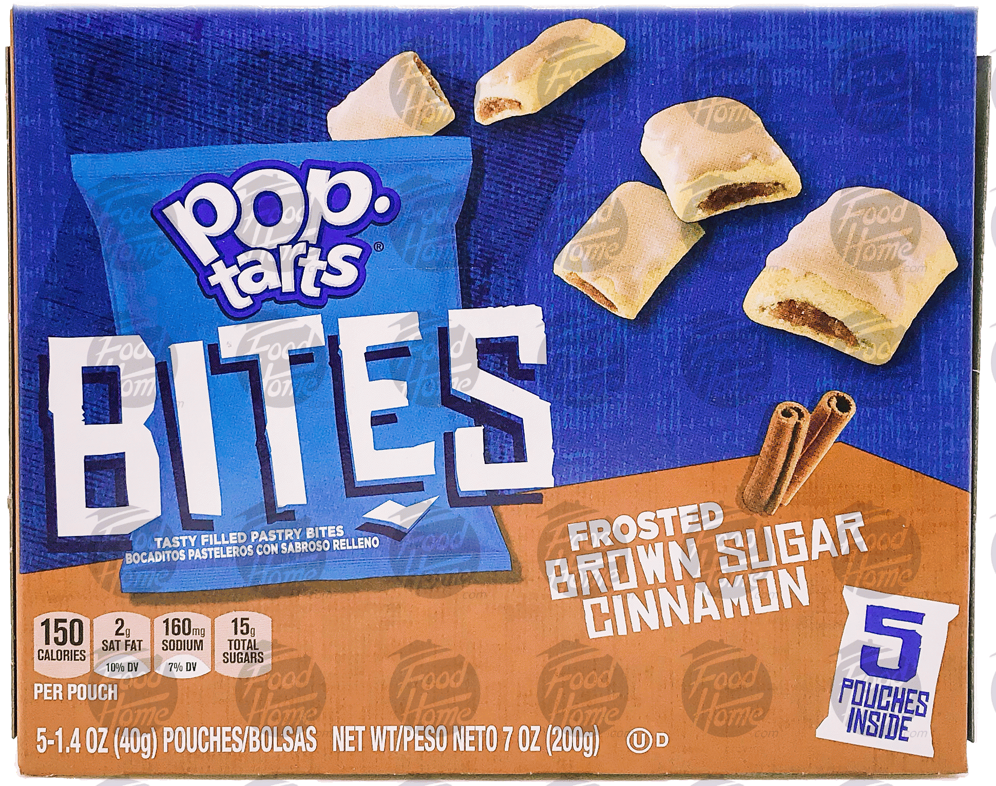 Pop tarts Bites frosted brown sugar cinnamon filled pastry bites, 5 pk., box Full-Size Picture